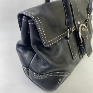 ★COACH★ レザー トートバッグ ショルダーバッグ ハンドバッグ ブラック 縦20㎝ 横 33㎝ GST042503の画像3