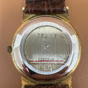 CELINE セリーヌ クオーツ時計 H2903-3 ゴールド×シェル文字盤 QZ ボーイズ腕時計 GSA042901 の画像8