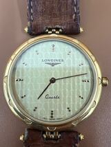 LONGINES ロンジン　クオーツ　腕時計　150 SWISS 6833 ゴールド文字盤　2針　　GSA042902 _画像1