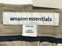 未使用 amazon essentials パンツ ズボン 32W × 30L アマゾン プライベートブランド PB チノパン チノパンツ クラシック_画像2