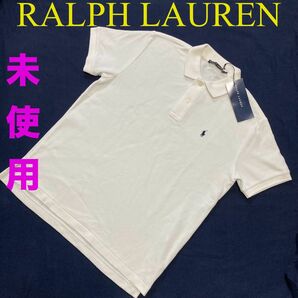 【未使用訳アリ】　ポロラルフローレン ポロシャツ　白　ワンポイント　レディース　 半袖 Polo Ralph Lauren