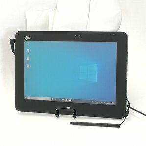 1円～ 即使用可 日本製 タブレット 10.1型ワイド 富士通 ARROWS Tab Q555/K64 中古良品 Atom Bluetooth webカメラ Windows10 Officeの画像2