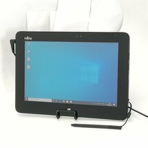 1円～ 即使用可 日本製 タブレット 10.1型ワイド 富士通 ARROWS Tab Q555/K64 中古良品 Atom Bluetooth webカメラ Windows10 Office_画像2