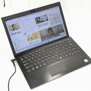 １円～ 中古ノートパソコン 高速SSD Windows11 13.3型 SONY VJPG11C11N 第8世代i5 8GB 無線 Bluetooth カメラ Office 即使用可 保証付の画像1