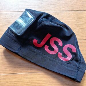 JSS スイミングキャップ 黒 M