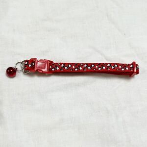  red / bell attaching necklace / leopard print / leopard print / animal pattern / Leopard 