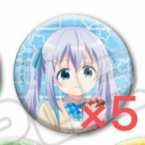 ご注文はうさぎですか 東京アニメセンター チノ 缶バッジ 5個セット ネグリジェ ごちうさ 