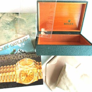 ★とちぎ屋！【ＲＯＬＥＸ】ロレックス腕時計 木箱 ケース・ＢＯＸ 空箱 付属品完備 グリーン系色カラー ヴィンテージ品★の画像1