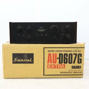 ▼当時物！ ｜プリメインアンプ｜SANSUI サンスイ AU-D607G ｜ 簡易動作確認済み 美品■P0498