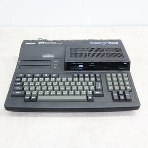 △起動します！ ｜MSX 2+ WAVY 70FD｜SANYO サンヨー PHC-70FD パーソナル コンピュータ｜BASIC ベーシック マイコン レトロPC■P1050