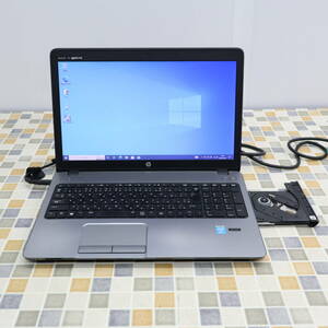 △メモリ8G SSD120G 高速SSD｜15.6W ノートパソコン｜HP ProBook 450 core i3-4000M｜OSクリーンインストール済み ■O7136