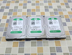 ◇JUNK 1TB｜3台まとめ 3.5インチ HDD SATA ハードディスク ｜Western Digital ウェスタンデジタル WD10EZRX パーツ｜ジャンク ■O3039