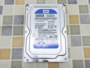 ∨ 正常判定｜SATA 3.5インチ 内蔵型 ハードディスク｜Western Digital WD5000AZLX HDD｜500GB フォーマット済み ■O1427