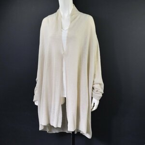 1348-24C0482★pas de calais パドカレ★新品タグ付き 美品 ふわふわ軽い♪ロングカーディガン 36 ベージュ 春