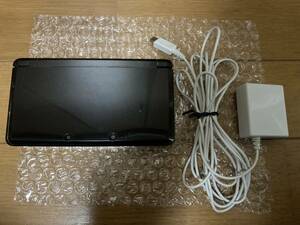  prompt decision! Nintendo 3DS body black AC adaptor set 