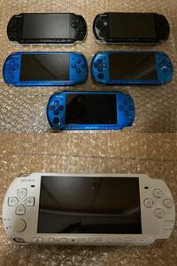 6 шт. комплект SONY PSP PlayStation портативный 3000 корпус blue black 