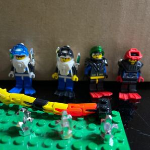 レゴ LEGO アクアゾーン アクアノーツ #6195 アクアノーツ海底基地 ミニフィグ 1995 年代物 希少 入手困難 部品どり 緑板は付属なし。の画像3