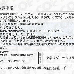 東急不動産 株主優待 / 東急リゾーツ＆ステイ施設利用券【10枚】※複数あり / 1万円分(1000円券×10枚) / 2024.6.25までの画像2