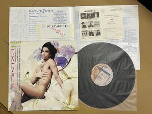 PRINCE プリンス LOVESEXY ラブセクシー 国内盤 帯付 LP ステッカー付 P-13652