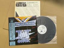 T.T.クイック TT QUICK / メタル・オブ・オナー METAL OF HONOR 国内盤 帯付 LP 見本盤 プロモ 白ラベル R28D-2046 TTクイック_画像1