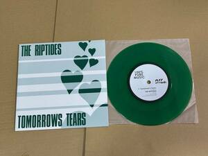 THE RIPTIDES / TOMORROWS TEARS カラー盤 7インチ パンク天国 KBD POWER POP