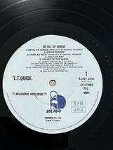 T.T.クイック TT QUICK / メタル・オブ・オナー METAL OF HONOR 国内盤 帯付 LP 見本盤 プロモ 白ラベル R28D-2046 TTクイック_画像4