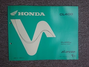  Honda CL400W 1 version parts list 