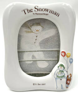 ★貴重 1997年製 The Snowman スノーマン フォトフレーム レイモンド・ブリッグズ 写真立て フォトスタンド 90s 90年代 レトロ ビンテージ