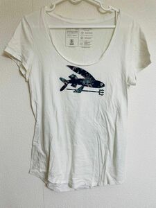 パタゴニア　半袖Tシャツ ホワイト白　XS 日本サイズS〜Mくらい