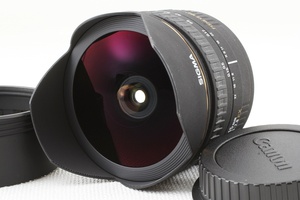 極上品◆SIGMA シグマ AF 15mm F2.8 EX Fisheye Canonキヤノン◆フィッシュアイ 魚眼レンズ/A795