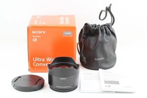 極上品◆SONY ソニー SEL075UWC ウルトラワイドコンバーター◆元箱,ケース A834