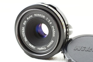 美品◆Nikon ニコン GN Auto Nikkor 45mm F2.8◆パンケーキレンズ/A1038