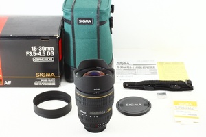 美品◆SIGMA シグマ AF 15-30mm F3.5-4.5 EX DG Nikonニコン◆超広角ズームレンズ/A1704