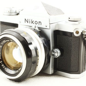 外観極上品◆Nikon ニコン F アイレベル NIKKOR-S Auto 50/1.4◆一眼レフフィルムカメラ/A4352の画像1