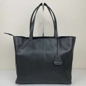 【未使用級】現行 UNITED ARROWS ユナイテッドアローズ グリーンレーベルリラクシング トートバッグ ビジネスバッグ 肩掛け A4 紺 レザーの画像2