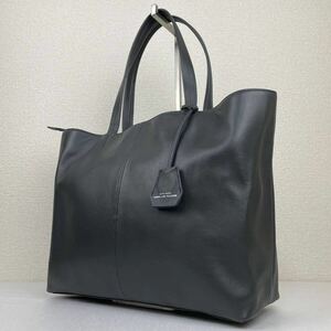 【未使用級】現行 UNITED ARROWS ユナイテッドアローズ グリーンレーベルリラクシング トートバッグ ビジネスバッグ 肩掛け A4 紺 レザー