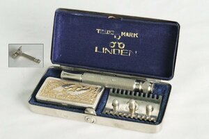 TB526 portable shaver LINDEN Lynn ten* that time thing / retro /.../ floor shop /. sword /kami sleigh /T character / shaver / travel / travel / old tool tag boat 