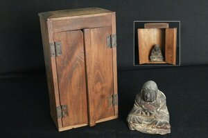 TB526.. entering Buddhist image .. large .?* tree carving / tree image / coloring / Buddhist altar fittings / Buddhist image / religion fine art / Buddhism fine art / woodworking / industrial arts / double doors / era / antique / old fine art / old tool tag boat 