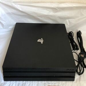 PS4 Pro 本体 1TB ブラック SONY PlayStation4 CUH-7200B 初期化/動作確認済 プレステ4プロ 電源コード　HDMI USBコード付きFW11