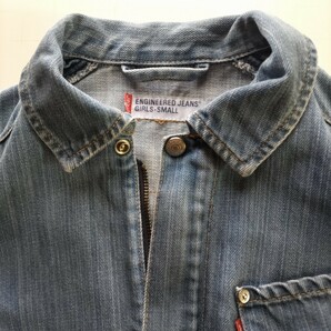 リーバイス・エンジニアード・ジーンズ Levi’s ENGINEERED JEANS デニムジャケット/Ｇジャン レディース サイズＳベルギー製 ユーズド品の画像6