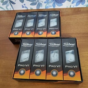 【未使用】【2ダース】タイトリスト ゴルフボール PRO V1 カラーホワイト ダブルナンバー Titleist