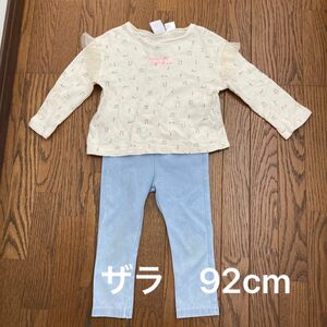 ザラ　 上下セット 女の子 長袖　カットソー　デニムパンツ　92cm