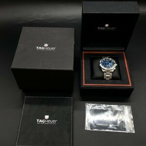 TAG Heuer タグホイヤー Aquaracer アクアレーサー クロノグラフ CAP2112 腕時計 ☆良品☆[78-0228-O2]の画像9