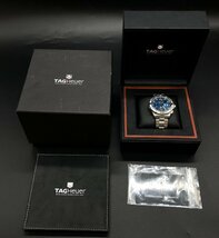 TAG Heuer タグホイヤー Aquaracer アクアレーサー クロノグラフ CAP2112 腕時計 ☆良品☆[78-0228-O2]_画像9