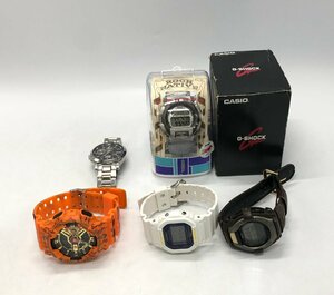 1 jpy ~ SEIKO G-SHICK wristwatch 5 point summarize set /GA-110JDB DW-5600VT GT-001 DW-003 other ji- shock [ Junk * present condition goods ][771-0415-N1]