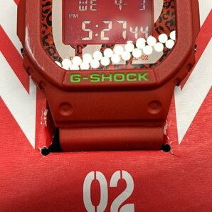 CASIO カシオ G-SHOCK Gショック エヴァンゲリオンコラボモデル DW-5600VT RADIO EVA 2号機モデル 腕時計 ☆良品☆[771-0403-O6]の画像5
