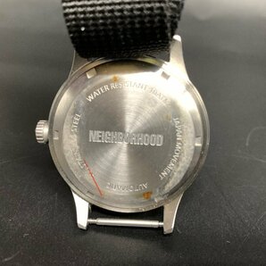 ☆良品☆バンド部に多少着用感 盤面美品 ネイバーフッド NEIGHBORHOOD ORIGINAL WATCH TYPE-1 シルバー 23218NH-AC01 2023AW[66-0318-K1]の画像5