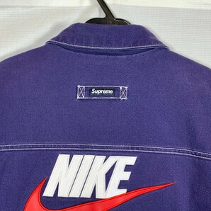 Supreme × NIKE Double Zip Quilted Work Jacket Mサイズ ネイビー系 シュプリーム ナイキ メンズ ジャケット ☆良品☆[661-0422-E14]の画像6