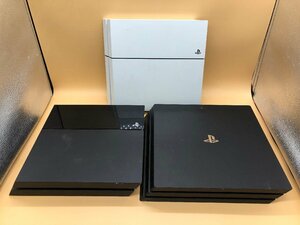 1円～ PS4 3台まとめ 【ジャンク・現状品】 CUH-7200B/CUH-1100A/CUH-1000A SONY PlayStation4 動作不良/不明/難有り等 [298-0426-T6]