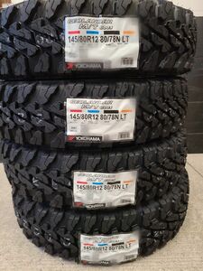 ヨコハマ　ジオランダーM/T G003 145/80R12 80/78N LT 4本セット　24年製